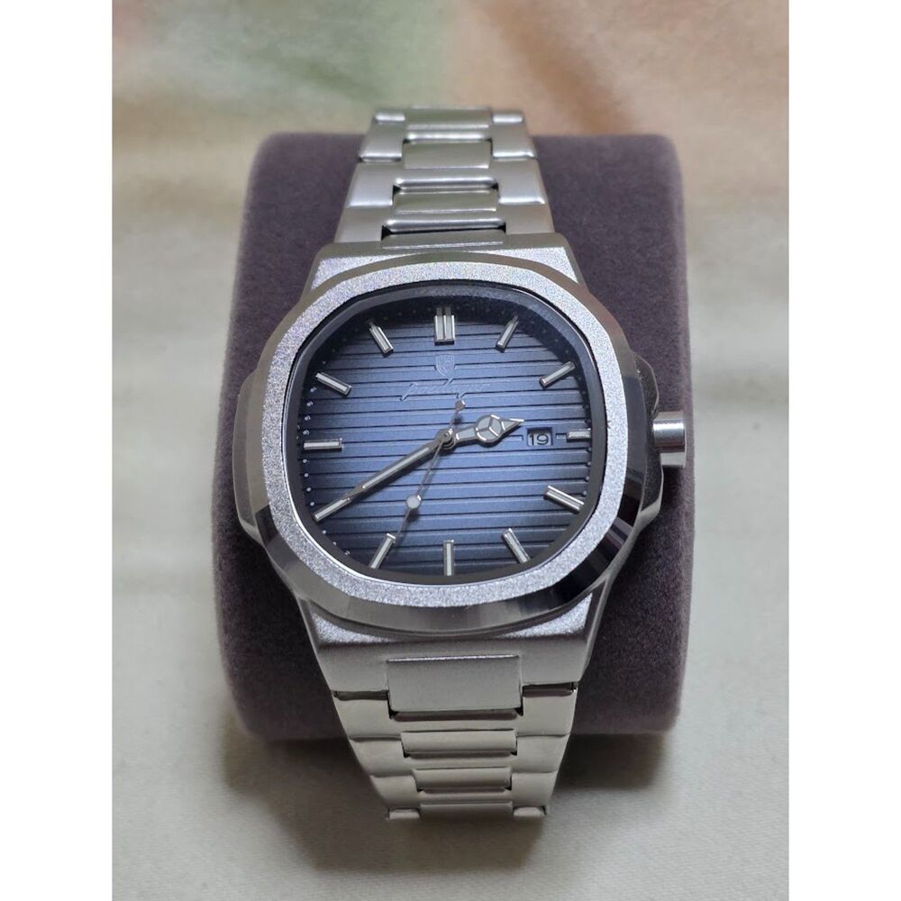Poedagar Nautilus Style Blue Dial Quartz Men's Watch - NEW